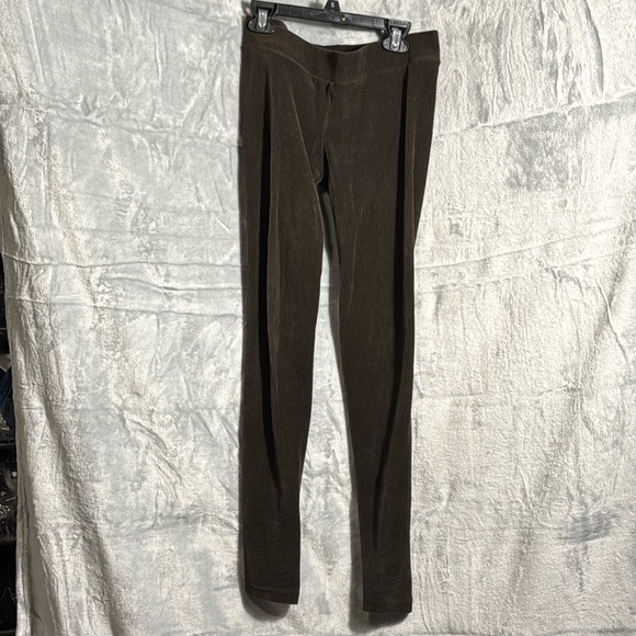 Vince. Leggings women’s NWT brown textured cotton/ wool blend - Picture 1 of 6